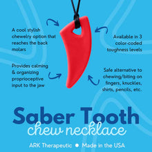 Load image into Gallery viewer, Arks Saber Tooth Chew Necklace.
