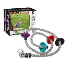 Load image into Gallery viewer, Slackers - 8 Climbing Rope With Foot Holds.