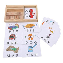 Load image into Gallery viewer, Wooden Educational And Language Development Cards.