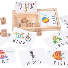 Load image into Gallery viewer, Wooden Educational And Language Development Cards.