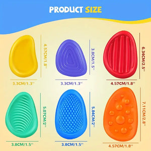 Tactile silicone stones