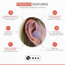 Load image into Gallery viewer, Vibes- moldable silicone earplugs
