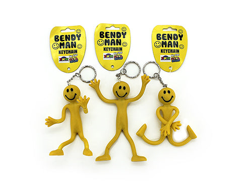 Bendy man key chain