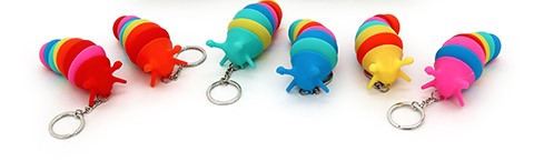 Slug fidget keychain