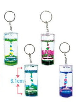 Liquid timer keychain