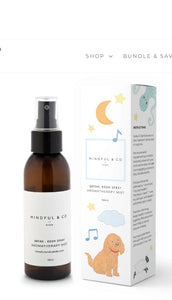 Mindful and Co Dream Aromatherapy Room Spray.