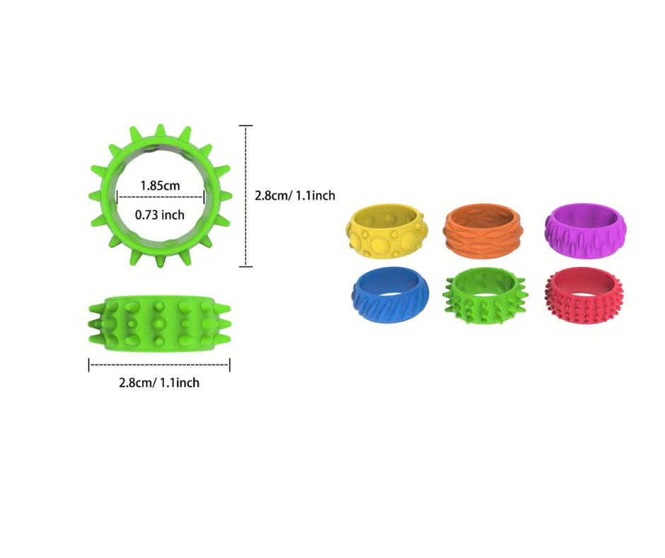 Silicone tactile fidget ring – Kidsnest