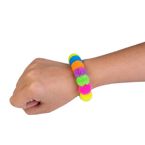 Tactile pom pom braclet