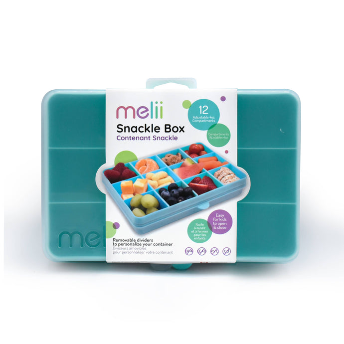 Melii Snackle Box, Divided Snack Container with 12 Compartments