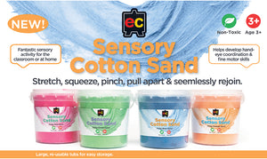 Sensory Cotton Sand 700g Tub.