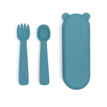 Load image into Gallery viewer, Feedie Fork And Spoon Silicone Set.
