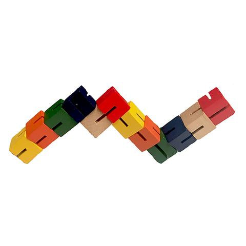 Wooden Twist And Lock Blocks.