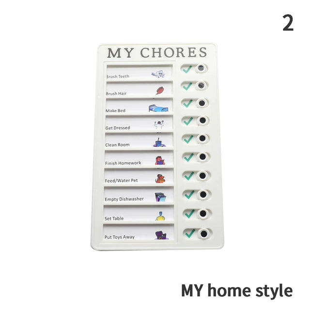 Chores Visual Chart.