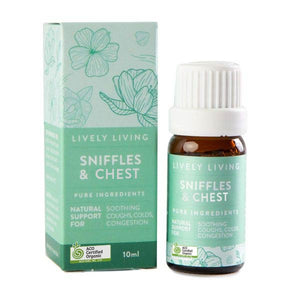 Lively living sniffes and chest organic essential oil
