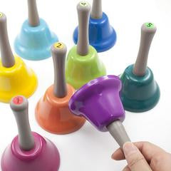 Artiwood Rainbow Musical Hand Bells 8 Pack