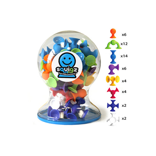 Fat Brain Toys Squigz Deluxe Set 50 Pces.