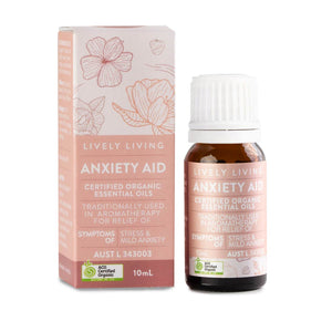 Lively Living Anxiety Aid Blend Organic Essential Oil.