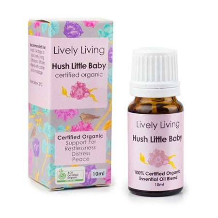 Lively Living Hush Little Baby Organic Essential Oil.