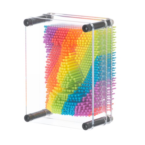 Rainbow Pin Art.