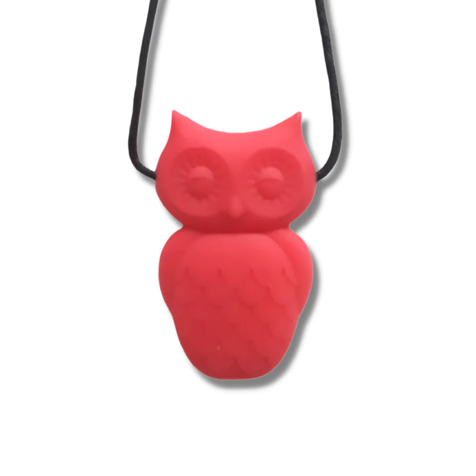 Jelly Stone Owl Pendant.